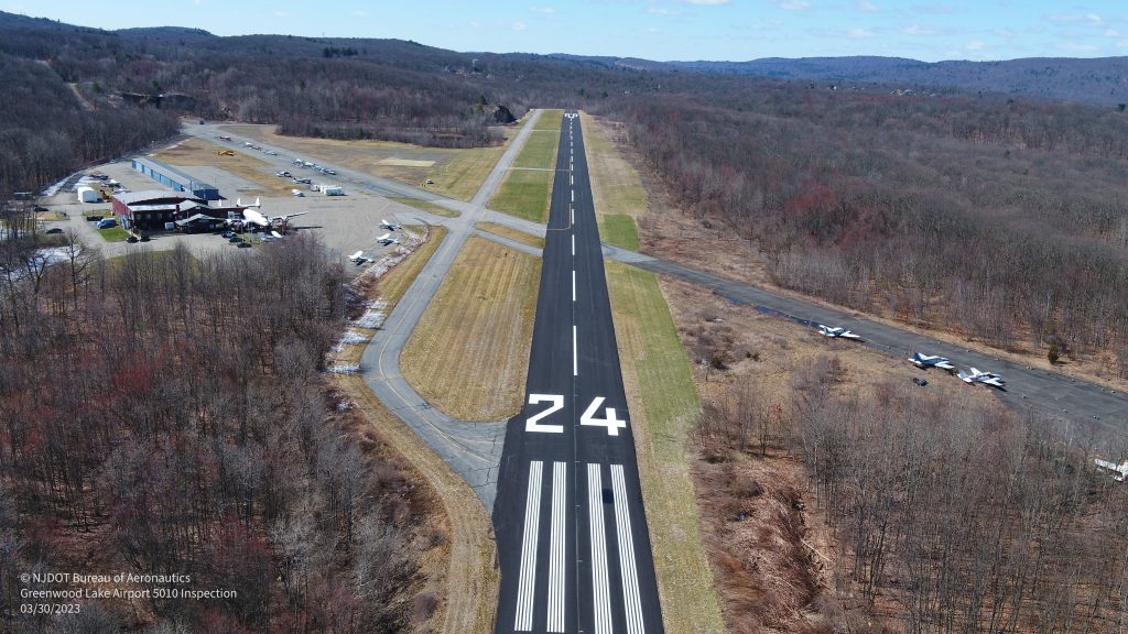 5010 inspection UAS flight at Greenwood Lake Airport (4N1) in West Milford