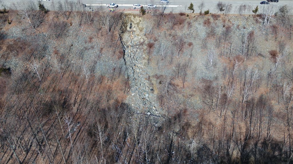 Rockfall on I-287